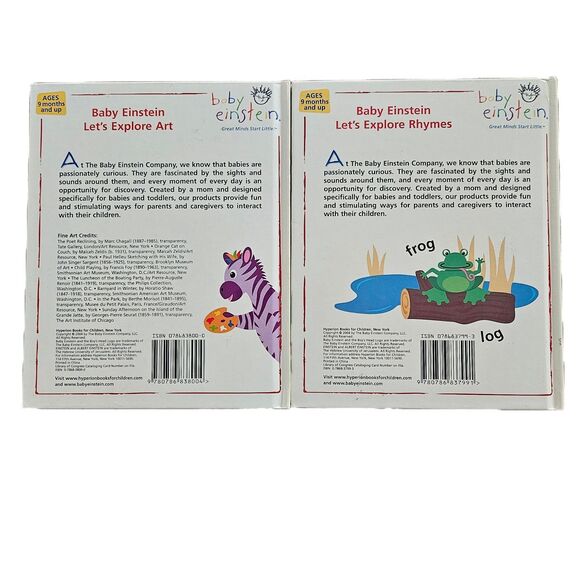 Baby Einstein Let's Explore Board Books Set Collection Disney Company Set Of 11 - Picture 6 of 14